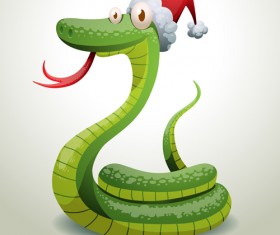 New Year snake 2013 design vector set 02