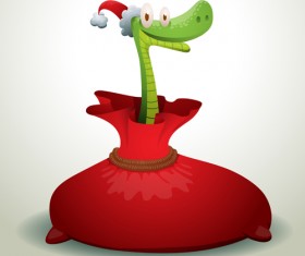 New Year snake 2013 design vector set 03