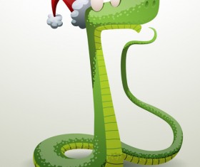 New Year snake 2013 design vector set 05