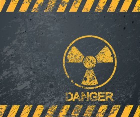 Garbage Danger Warning elements vector 04