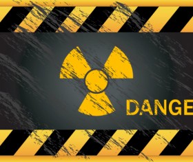 Garbage Danger Warning elements vector 05