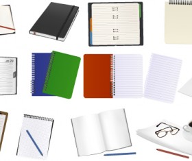 Set of Objects office vector graphics 02