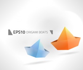 Different Origami art design vector 02