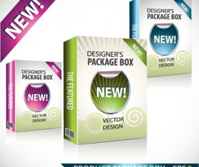 New Product Packaging Boxes design vector 02