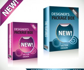 New Product Packaging Boxes design vector 03