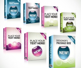New Product Packaging Boxes design vector 04