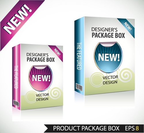New Product Packaging Boxes design vector 05