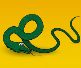 Different Snake 2013 design elements vector Collection 01