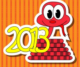 Different Snake 2013 design elements vector Collection 02