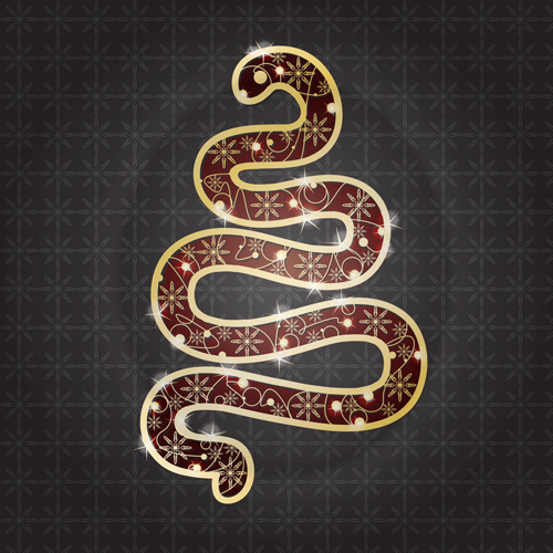 Snake 2013 Christmas design vector graphics 20