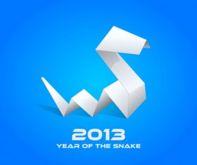 Snake 2013 Christmas design vector graphics 21