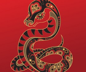 Different Snake 2013 design elements vector Collection 07