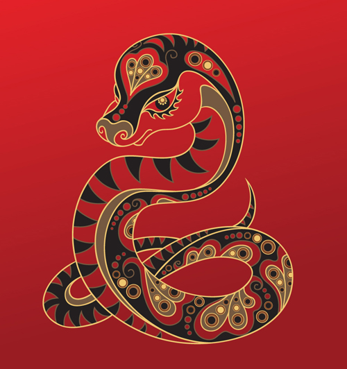 Different Snake 2013 design elements vector Collection 07
