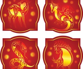 Different Snake 2013 design elements vector Collection 08