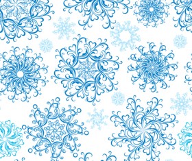 Christmas Snowflakes patterns design vector 05