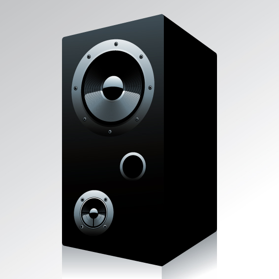 Different Speaker System design vector set 04