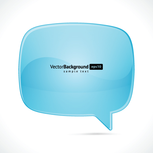 Background with Speech Bubbles vector 04