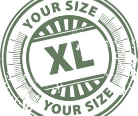 Set of Stamp size element vector material 04