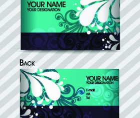 Commonly Stylish business card design vector 01