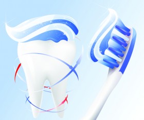 Protect teeth design elements vector graphics 03