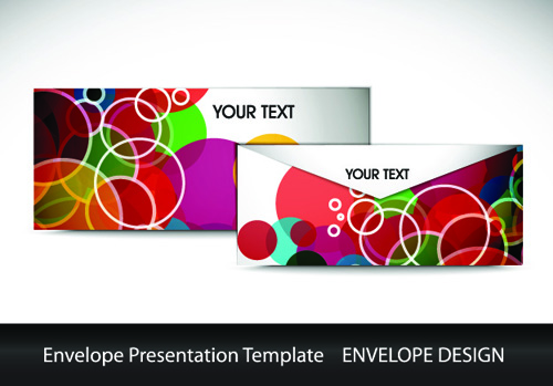 envelope presentation Template design vector 04