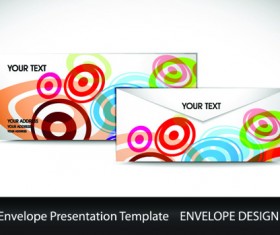 envelope presentation Template design vector 05