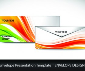 envelope presentation Template design vector 06