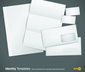 Set of Journal blank page design vector 02