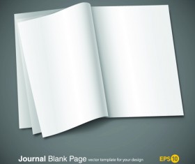 Set of Journal blank page design vector 03