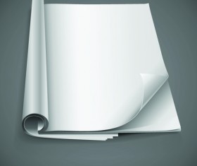 Set of Journal blank page design vector 05