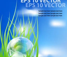 Bright Templates Nature elements vector 01