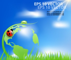 Bright Templates Nature elements vector 05