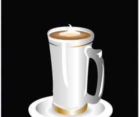 Creative coffee art backgrounds vector 02