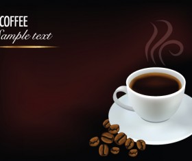 Creative coffee art backgrounds vector 03