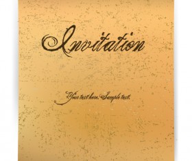 Vintage parchment scroll design vector graphics 04