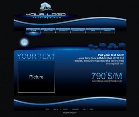 Various sites menus design vector graphics 01