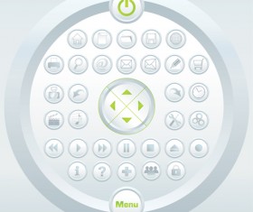 Various sites menus design vector graphics 04