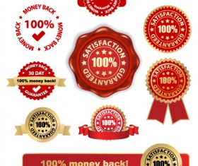 Set of Wax Seal And Award design elements vector 02