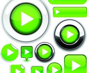 Web design elements Buttons and stickers vector set 02