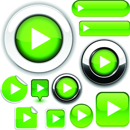 Web design elements Buttons and stickers vector set 02