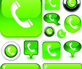 Web design elements Buttons and stickers vector set 03