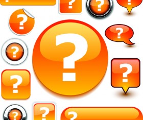 Web design elements Buttons and stickers vector set 04