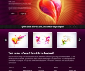 Black style Website Templates design vector 01