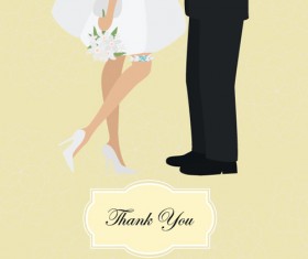 Set of Wedding Invitation cards elements vector graphics 01