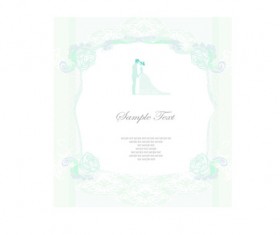 Shallow color Wedding backgrounds art vector 03
