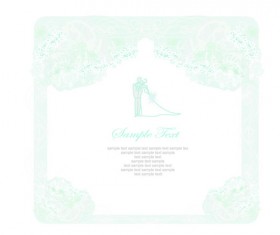 Shallow color Wedding backgrounds art vector 05