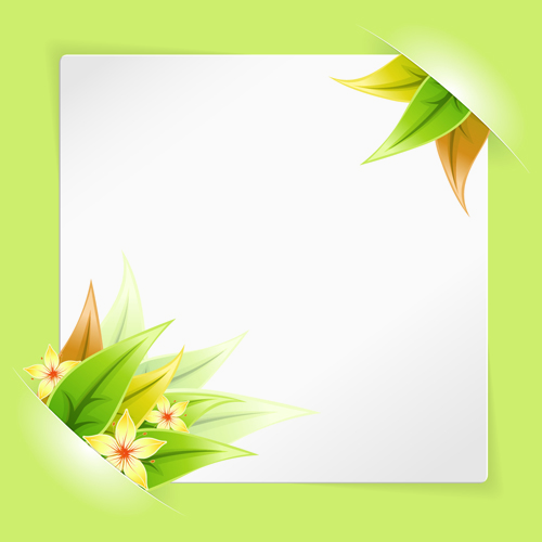 White Blank Paper design vector 01 free download