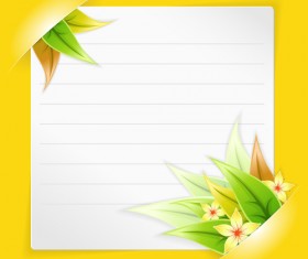 White Blank Paper design vector 04