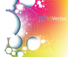 Colorful of abstract background art vector material 05