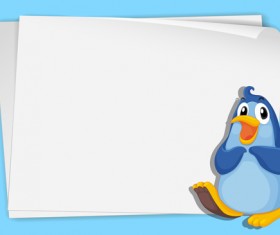 Funny penguins design elements vector 03